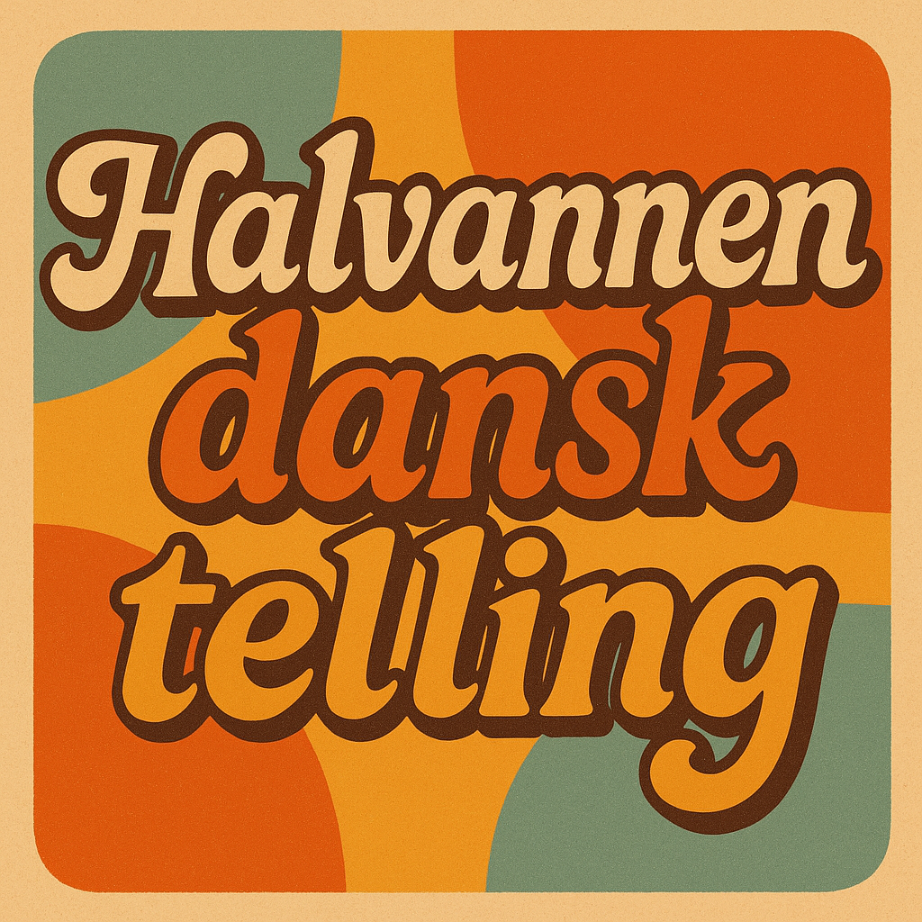Halvannen dansk telling
