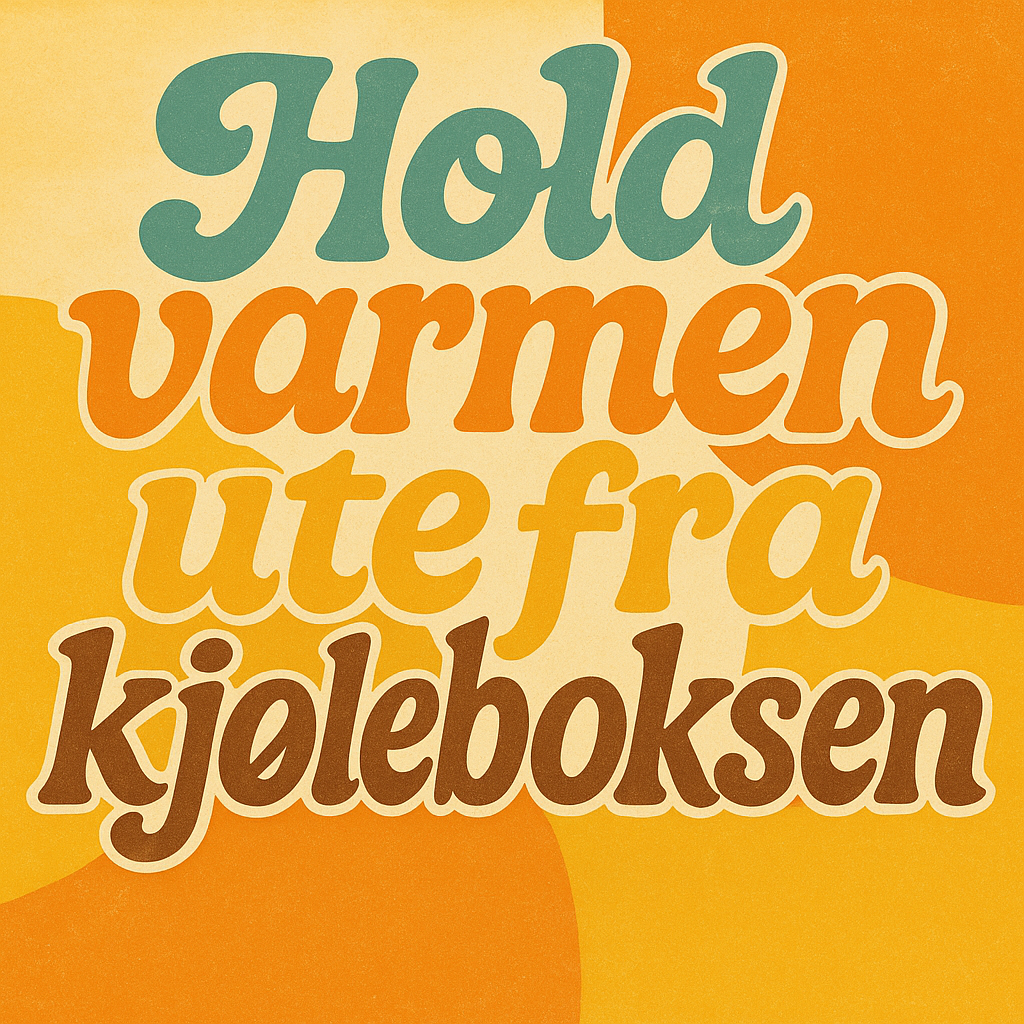 Hold varmen ute fra kjøleboksen