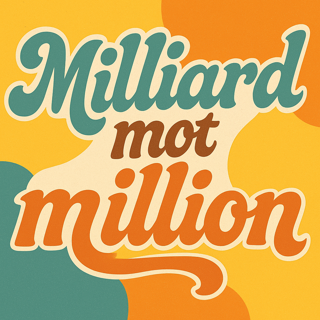 Milliard mot million