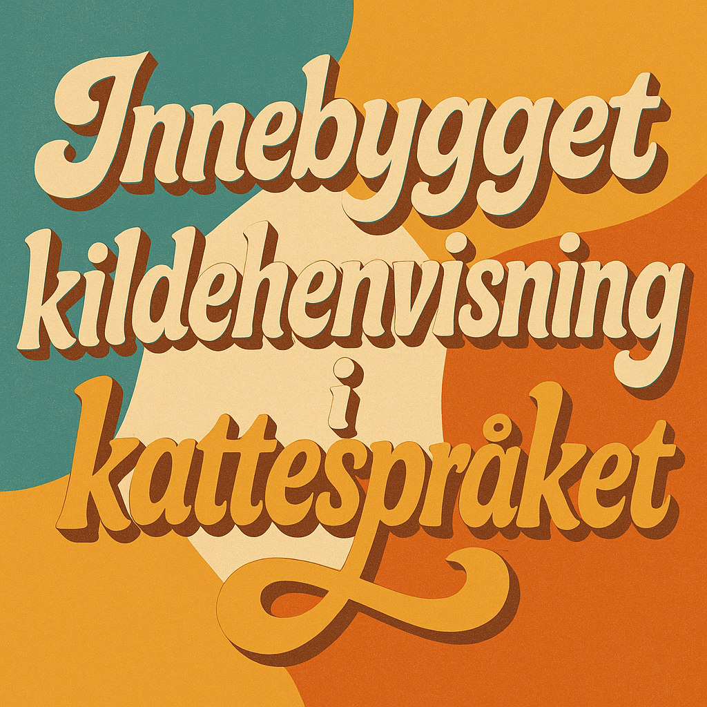 Innebygget kildehenvisning i kattespråket